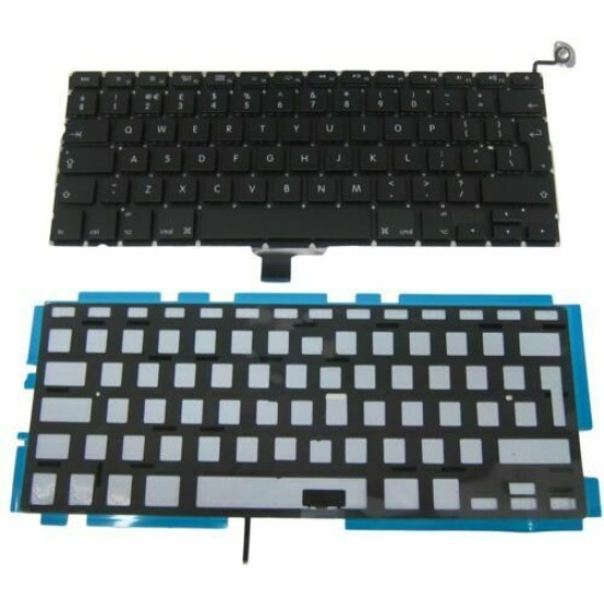 Replacement UK Keyboard Backlight + Screws Flex For Macbook A1278 Replacement UK Keyboard Backlight + Screws Flex For Macbook A1278