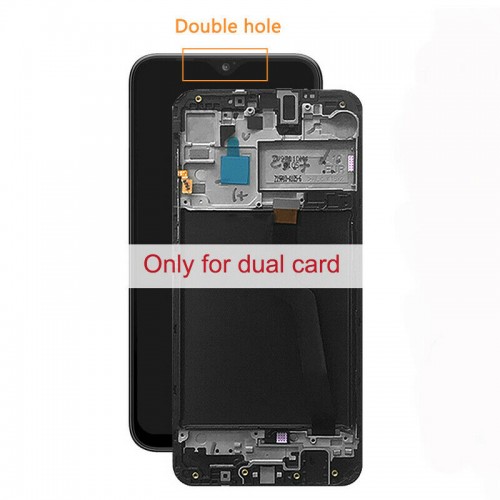 For Samsung Galaxy A10 A105 LCD Display Touch Screen Digitizer Replacement with Frame Black 