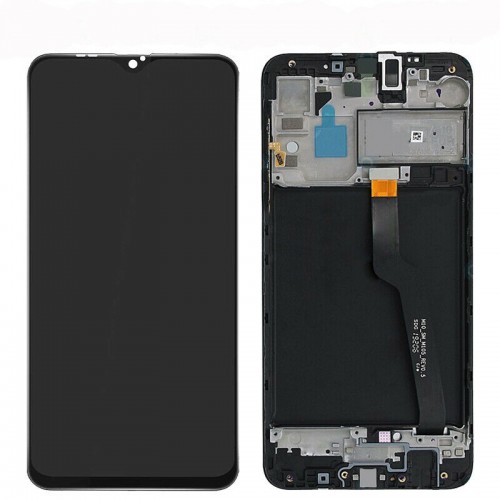 For Samsung Galaxy A10 A105 LCD Display Touch Screen Digitizer Replacement with Frame Black 