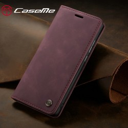Caseme-013 Magnetic Card Case For iPhone 13 Pro Max Red