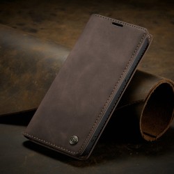 Caseme-013 Magnetic Card Case For iPhone 13 Pro Brown