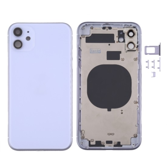 Replacement Back Glass Housing Frame Cover for iPhone 11 Purple