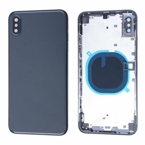 Replacement Back Glass Housing Frame Cover for iPhone XS Max Black