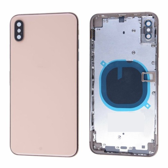Replacement Back Glass Housing Frame Cover for iPhone XS Gold