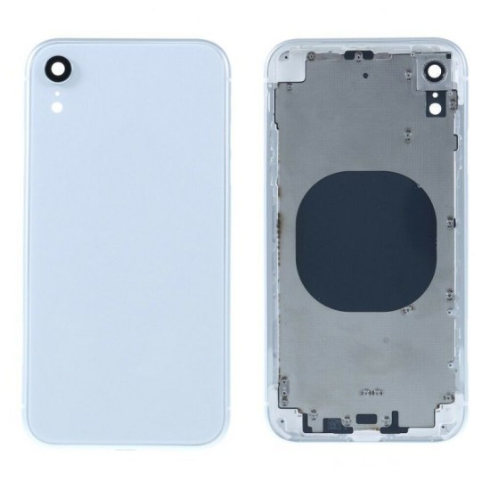 Replacement Back Glass Housing Frame Cover for iPhone XR White