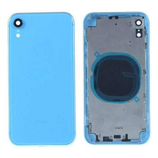 Replacement Back Glass Housing Frame Cover for iPhone XR Blue
