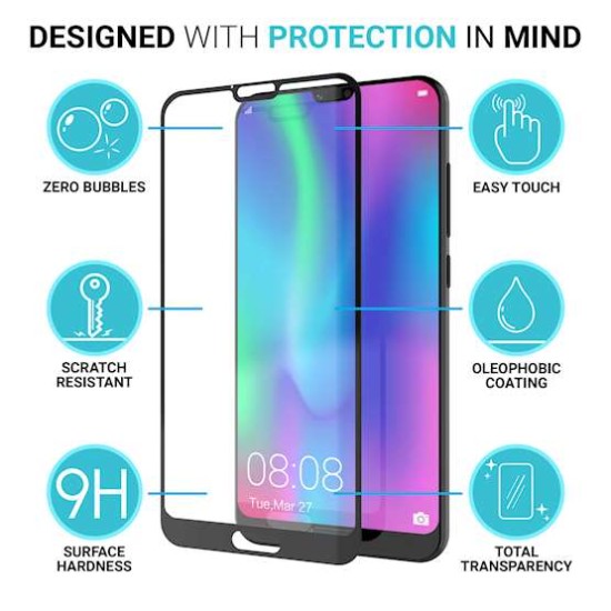 Tempered Glass for Huawei Honor 10 Black Tempered Glass for Huawei Honor 10 Black