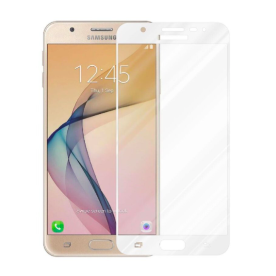 Tempered Glass for Samsung J7 (2016) White