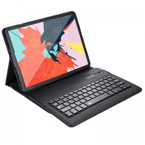 For Apple iPad Pro 12.9" 2020 4th Gen Keyboard Bluetooth Smart PU Leather Case Black 