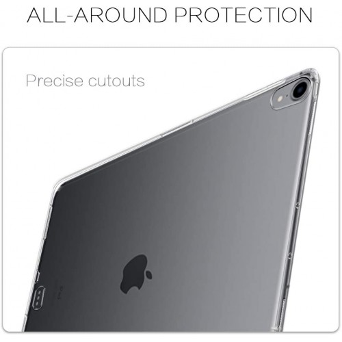 Clear TPU Silicone Cover Case For iPad Pro 11" (2018)