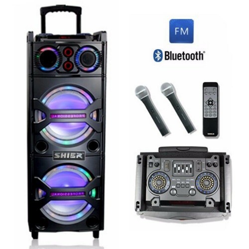 Portable Bluetooth Wireless Speaker LED Light Home Karaoke Party Sound System