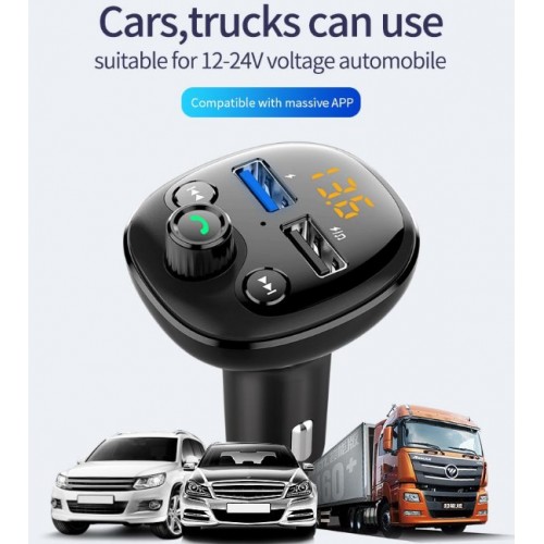 BT21 Q QC 3.0 charger Car Bluetooth Hands Free MP3 Player/Phone to Radio FM Transmitter