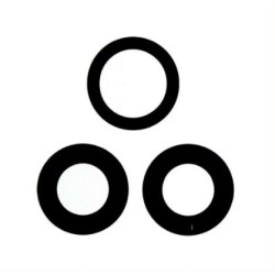 Replacement Without Frame Camera Lens Cover Glass For iPhone 12 Pro Max Black