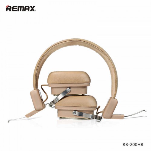 REMAX RB-200HB Wireless Bluetooth4.1 Headphone Khaki
