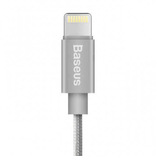 Baseus Strong Braided Cable MFi Certified for iPhone 8 X XR XS Max 1m Silver 