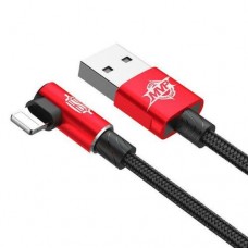 Baseus Elbow L SHAPE  Charging Data Cable For iPhone 12 11 Pro X XS Max 2m Red 