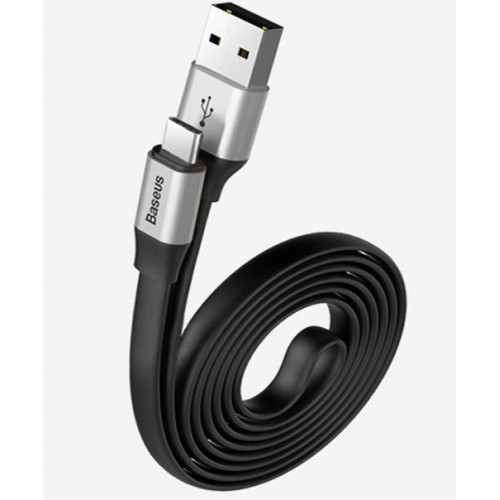 Baseus Nimble Portable Cable For Type-C 2A 1.2M Silver Black