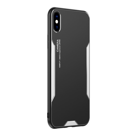 Blade series Metal Case For iPhone 12 6.1 Black Silver