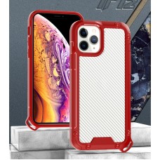 Golden Shield Series Case For iPhone 12/12 Pro 6.1 Red