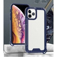 Golden Shield Series Case For iPhone 12 Pro Max 6.7 Blue