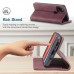 Caseme-013 Magnetic Card Case For Samsung A21S Red