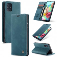 Caseme-013 Magnetic Card Case For Samsung A71 Blue