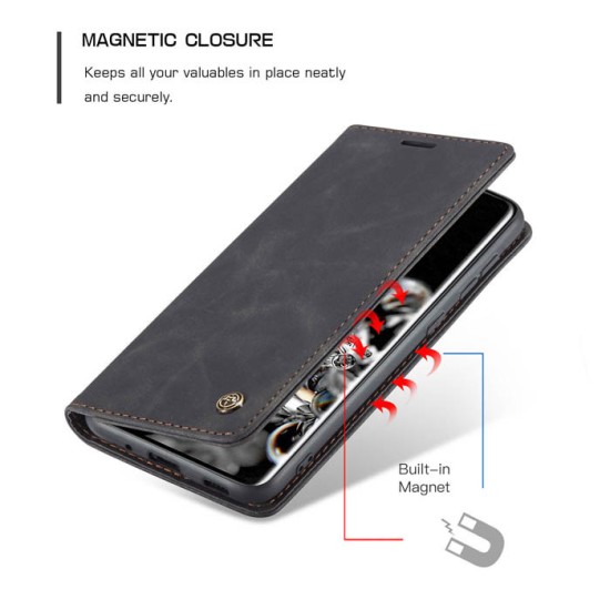 Caseme-013 Magnetic Card Case For Samsung S20 Plus Black