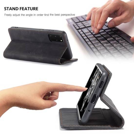 Caseme-013 Magnetic Card Case For Samsung S20 Plus Black