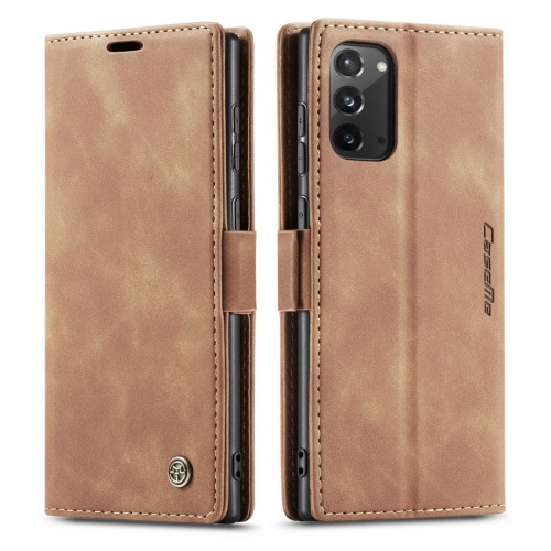 Caseme-013 Magnetic Card Case For Samsung Note 20 Brown