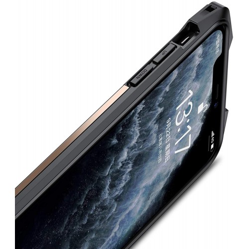 Black Samurai series Anti-Drop Case For iPhone 12/12 Pro 6.1 Gold