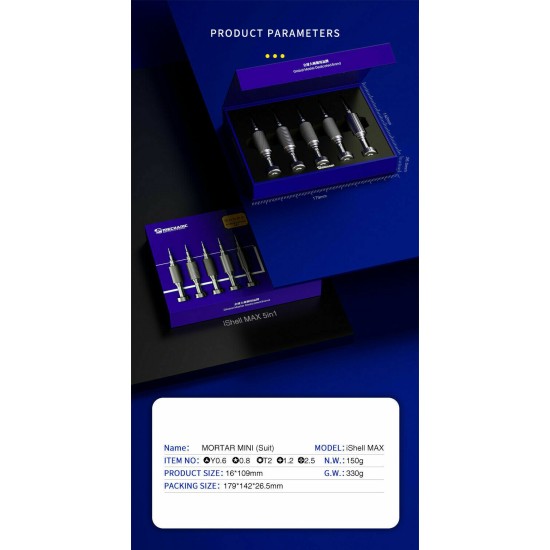 Mechanic Small Steel Gun Series 6in1 iShell Max Tools Suit Mechanic Small Steel Gun Series 6in1 iShell Max Tools Suit