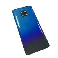 For Huawei Mate 20 Pro Rear Glass Battery Back Cover + Camera Lens Aurora Blue 