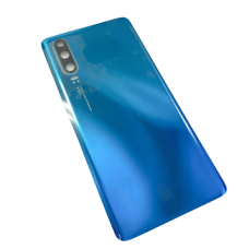 For Huawei P30 Rear Glass Battery Back Cover Replacement + Camera Lens Aurora Blue 