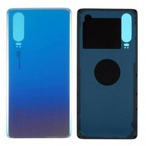 For Huawei P30 Rear Glass Battery Back Cover Replacement Adhesive Aurora Blue 