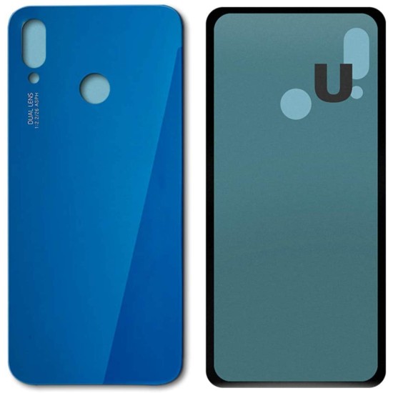 For Huawei P20 Lite Rear Glass Battery Back Door Cover Replacement Blue