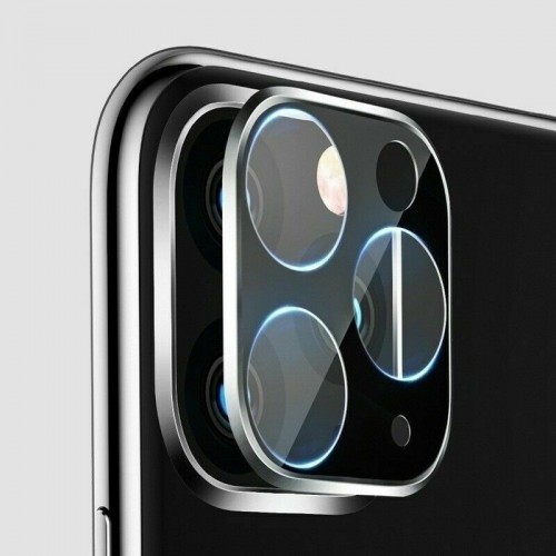 For iPhone 11 Pro / 11 Pro Max 3D Real Back Camera Lens Tempered Glass Screen Protector Silver 