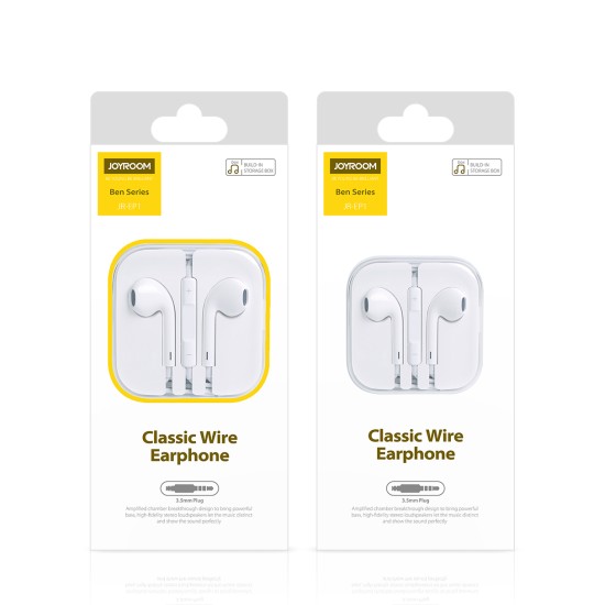 Joyroom JR-EP1 This Series of Wire-controlled Headphones White Joyroom JR-EP1 This Series of Wire-controlled Headphones White