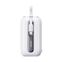 Joyroom JR-L013 Colorful Series 12W mini Power Bank with Dual Cables 10000mAh-White