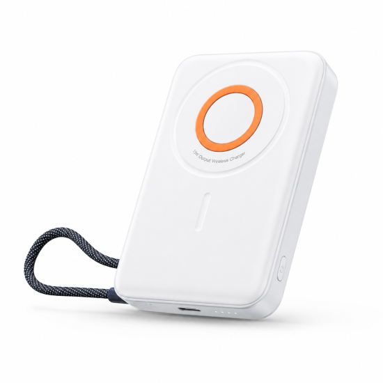 Joyroom JR-PBM02 10000mAh 22.5W 3-in-1 Magnetic Wireless Power Bank-White