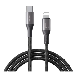 JOYROOM S-A28 Flash Series 30W USB-C to Lightning PD Fast Charging & Data Cable 1m – Black JOYROOM S-A28 Flash Series 30W USB-C to Lightning PD Fast Charging & Data Cable 1m – Black