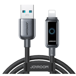 JOYROOM S-A55 StarFlight Series 3A USB-A to Lightning Auto Power-Off Fast Charging & Data Cable 1.2m – Black JOYROOM S-A55 StarFlight Series 3A USB-A to Lightning Auto Power-Off Fast Charging & Data Cable 1.2m – Black