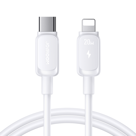 S-CL020A14 Multi-Color Series 20W Type-C to Lightning Fast Charging Data Cable 1.2m-White