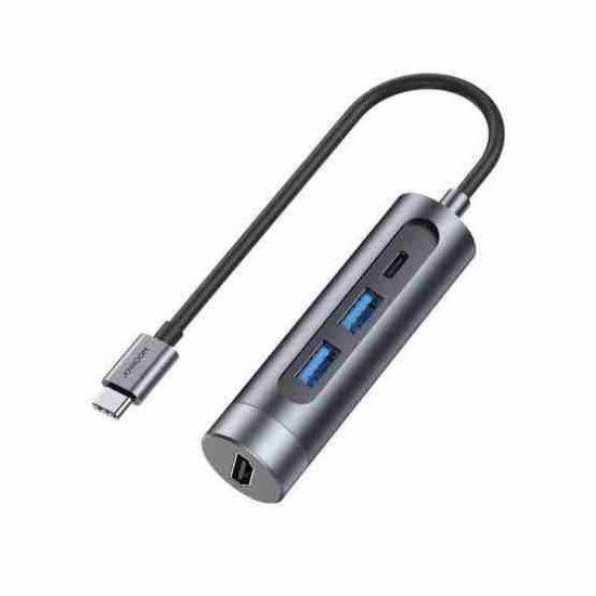 Joyroom S-H113 USB3.0+2+HDMI+Type C HUB Space Grey