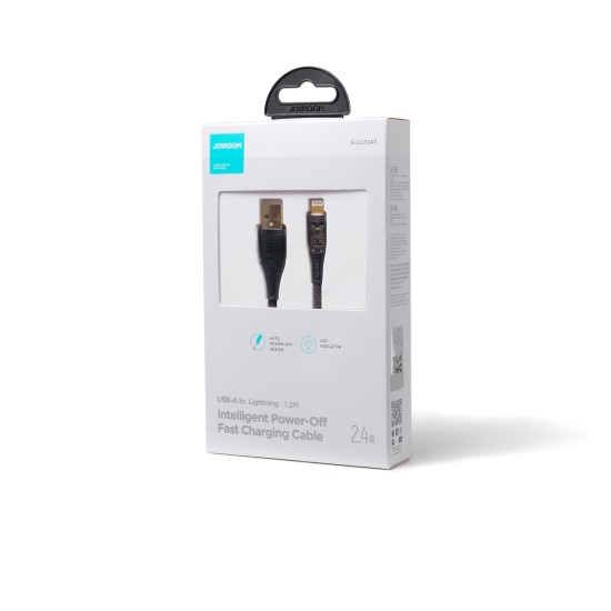 Joyroom - USB-A to Lightning Intelligent Power-Off Fast Charging Cable 1.2m | S-UL012A3 - Black