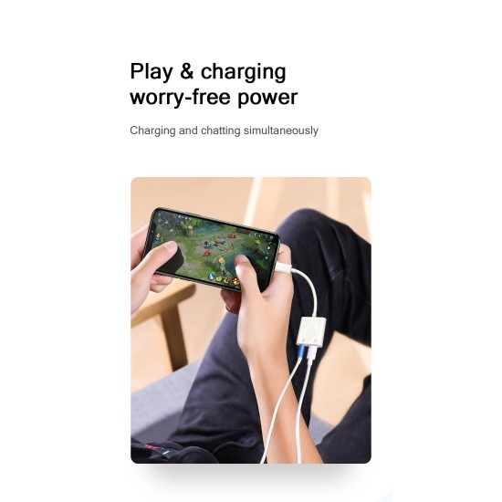 Joyroom S-Y104 This series Apple Dual Lightning Audio Converter White