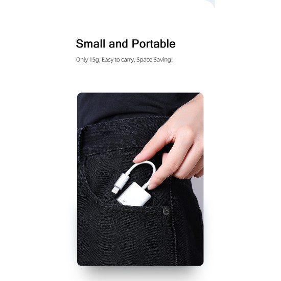 Joyroom S-Y104 This series Apple Dual Lightning Audio Converter White