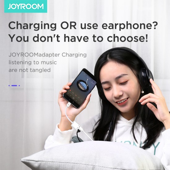 Joyroom SH-C1 Type-c to 3.5mm audio conversion cable (digital) Black