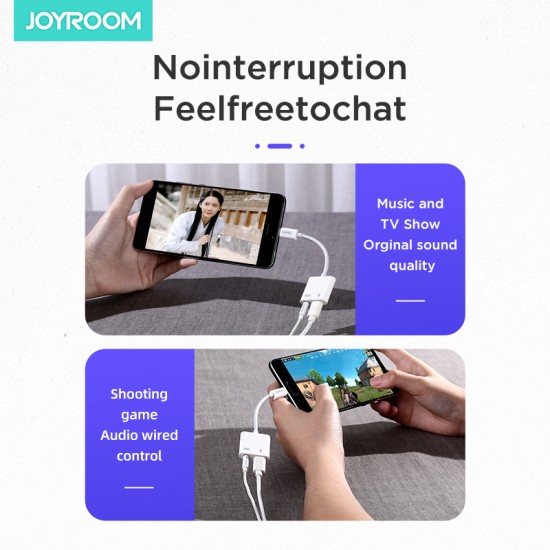 Joyroom SH-C1 Type-c to 3.5mm audio conversion cable (digital) Black