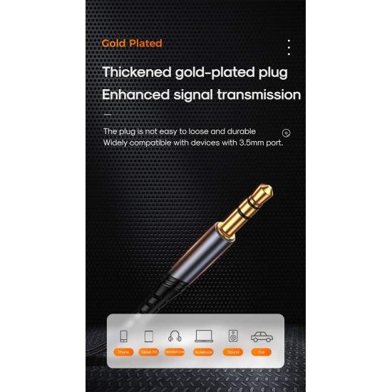 Joyroom Sy-a02 Lightning To 3.5mm Aux Cable Headphone Audio Adapter Converter, 2m