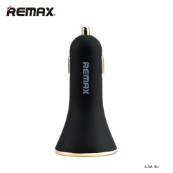 Remax RCC302 Car Charger 3 Port 6.3A Black Remax RCC302 Car Charger 3 Port 6.3A Black